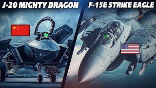 J-20 Mighty Dragon Vs F-15E Strike Eagle  Digital Combat Simulator  DCS 