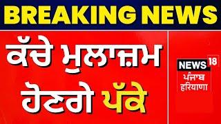 Punjab News ਕੱਚੇ ਮੁਲਾਜ਼ਮ ਹੋਣਗੇ ਪੱਕੇ  Cabinet Meeting  Contractual Employees Regularised  News18