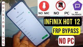 Infinix Hot 12 Play X6816 Frp BypassUnlock Google Account Lock Android 11 & 12  Without Pc