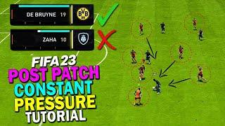 How to *CONSTANT PRESS* without LOSING STAMINA in FIFA 23 POST PATCH PRESS TUTORIAL  FIFA 23