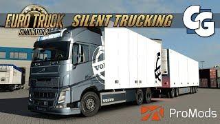 Silent Trucking - Volvo FH Tandem - Hamburg to Herning - ETS2 ProMods No Commentary Gameplay