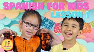 Spanish Learning for Kids - Most Useful Phrases  KIDDOS SHOW  Educational Videos for Kids