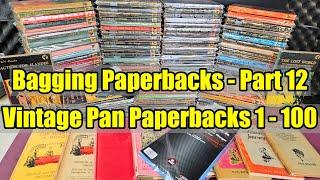 Bagging Books Part 12 - Vintage Pan Paperbacks - Part 1 - Number Only Series 1 to 100