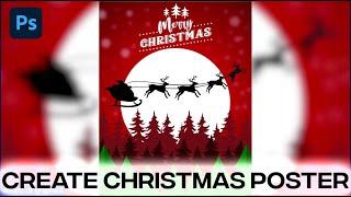 Create Christmas Poster in Photoshop  Free PSD File Download