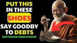 PUT THIS IN YOUR SHOES and NEVER Have DEBTS or BAD LUCK Again  BUDDHIST TEACHINGS