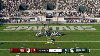 EA SPORTS College Football 25 Michigan State varsity difficulty vs Indiana