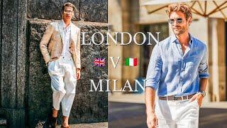 Mens Style in London & Milan. Mens Fashion