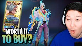 How much is Natan Collector skin? Tidal Lord Review and Gameplay  Mobile Legends