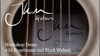 Workshop Demo #16 Engelmann and Black Walnut 485 Hand Made Acoustic Guitar Play Through