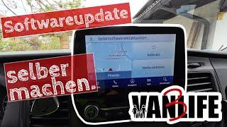 Software- und Kartenupdate des Sync3 im Ford Transit Custom Nugget selber machen.