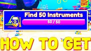 HOW TO GET ALL 50 INSTRUMENTS LOCATIONS in SPONGEBOB SIMULATOR ROBLOX