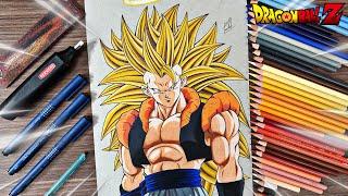 Speed Drawing Gogeta Ssj3 - Fanart  Dragon Ball Z 