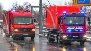 Ausgedehnter Wohnungsbrand  Einsatzfahrten 》WLF  AB-A + Reserve GW-Hygiene  Berliner Feuerwehr