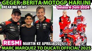 BREAKING NEWSMARQUEZ RESMI KE DUCATI PABRIKAN MARTIN KE APRILIA MUSIM 2025MOTOGP 2024