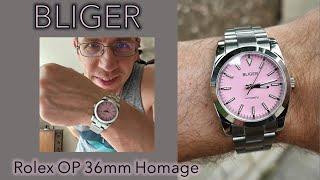Bliger Homage to the Rolex Oyster Perpetual 36mm Pink