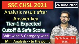 SSC CHSL 2021 Expected Cutoff shift-wise and category-wise Normalisation Mini-Analysis