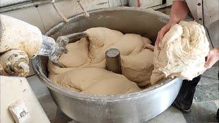 Machine lavash bread baking.How to bake flat bread?