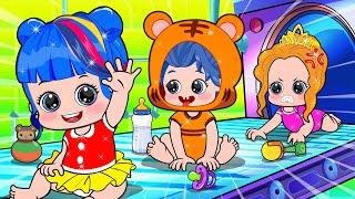 BREWING CUTE BABY FACTORY Baby Princess Try to Get Prince Alex Crown Poor Princess Life Animation