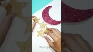 Easy Ramadan Decoration Ideas  Eid Craft Ideas  Moon Decor Craft  Ramadan Decor Craft #shorts