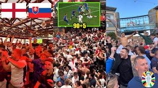 England Fans Crazy Fan Reactions To Jude Bellinghams Last Minute Bicycle Kick Goal Against Slovakia