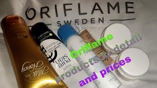 oriflame products ki details and prices