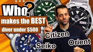 Dive Watch Battle Seiko Citizen Orient - Whos Best?