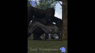 King Kong 2005 vs Baryonyx  Animation #shorts