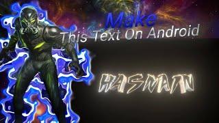 Ae Type 3D Text On Android  Text Like After Effects  Node Video Tutorial  By Hasnain