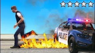 GTA 5 But EVERY STEP = FIRE Destruction Mod