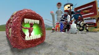 NEW GIANT TRAIN EATER VS TREVOR HENDERSON CREATURES Garrys Mod