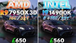 R9 7950X3D Vs. i9 14900K + RTX 4090  1080p  DLSS  RT