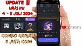 UPDATE HARI INI ‼️ COMBO 5 JUTA KOIN HAMSTER KOMBAT