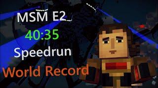 Minecraft Story Mode Speedrun World Record Episode 2 Redstonia in 4045