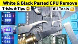 White Pasted Cpu Remove Tricks  Cpu Reballing Tool Smd Settings