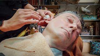  Ultimate Relaxation At Barber 88 In Japan Doras Perfect Shave Ear Cleaning & Head Massage