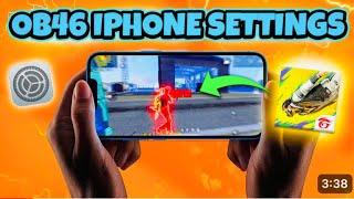 Free Fire OB46 iPhone Best Settings for 97% Headshots  iphone dpi free fire  iphone macro freefire