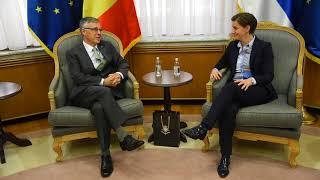 Prime Minister Ana Brnabić Met With Departing Ambassador of Belgium Leo dAes