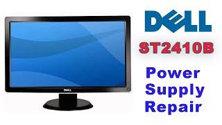 How To Repair Dell Monitor Power Supply   Dell ST2410B Monitor No Power