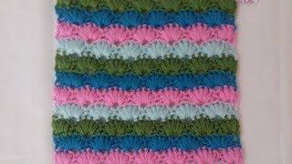 #grannysquare #crochet   Midye modeli yapımı #lif #knitting #patterns #colors