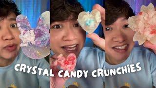 ASMR  Eating Crystal Candy Compilation - Satisfying crunches and chewing