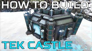  Ark Tek Castle HOW TO BUILD Ragnarok PVE Ark Survival NO MODS speed build