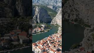 Croatia Omis Omiš Some places look better from above ️#croatia #croatia #drone #omis #omiš