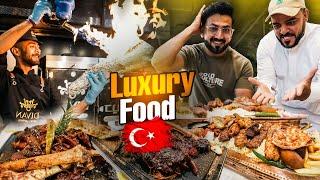 Turkish Luxury FOOD in Makkah 18 Hours Baked Meat 0.5 Miter Barbecue with Baklawa and More