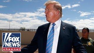 Trump holds press conference while touting new border wall