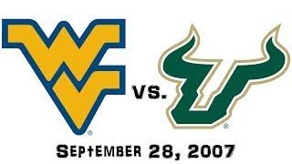 September 28 2007 - #5 West Virginia Mountaineers vs. #18 South Florida Bulls Full Football Game