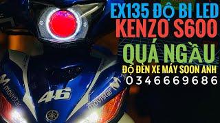 Quá nét EXCITER 135 độ bi cầu led KENZO S600 siêu sáng quá ngầu - Zalo SA 0346669686