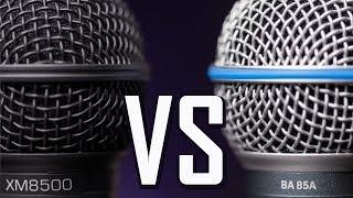 Behringer XM8500 VS BA 85a Microphone Comparison  Test