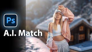 NEW A.I. to Auto-Match Subject with Background - Photoshop Tutorial
