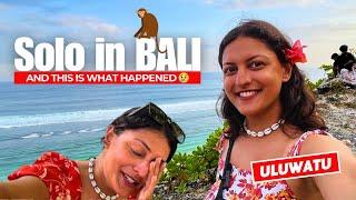 Alone in South BALI and this is WHAT HAPPENED  Melasti Padang Nusa Dua Beach  ULUWATU BALI VLOG