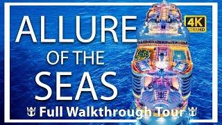 Allure of the Seas  Full Walkthrough Ship Tour & Review  Ultra HD  7 Neighborhoods  New 2023